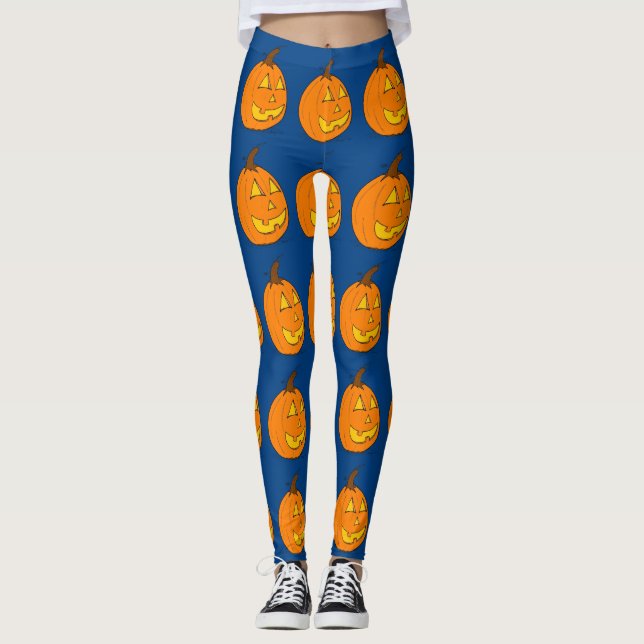 Legging Caneleiras do azul da lanterna do o do Dia das (Frente)