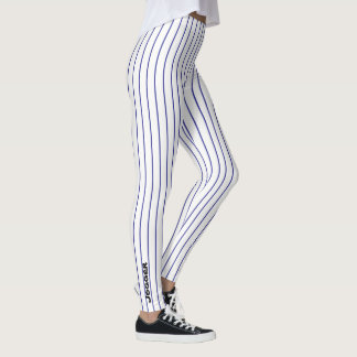 Legging Caneleiras do basculador - riscas pretas