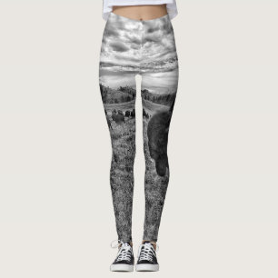 Legging Caneleiras do bisonte
