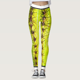 Legging Caneleiras do cacto das mulheres