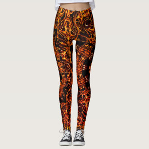 Legging Caneleiras do costume do Fractal
