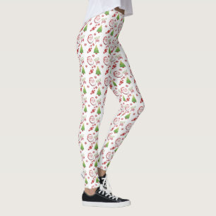Legging Caneleiras do design do Natal da novidade