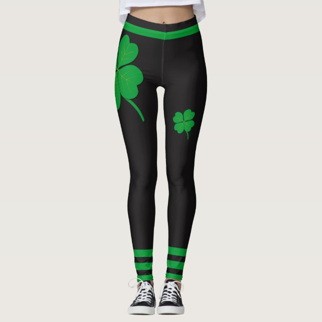 Legging Caneleiras do dia de St Patrick (Frente)