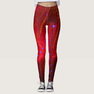Legging Caneleiras do diabrete do fogo