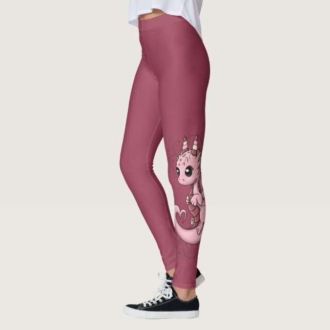 Legging Caneleiras do dragão do amor (Esquerda)
