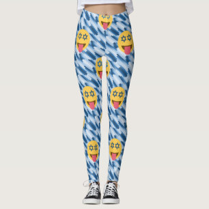 Legging caneleiras do emoji do chanukkah de hanukkah