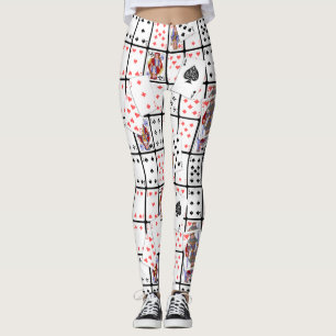 Legging Caneleiras do Euchre do póquer dos cartões de jo