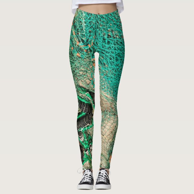 Legging Caneleiras do Fishnet (Frente)