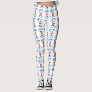Legging Caneleiras do flamingo - grande logotipo