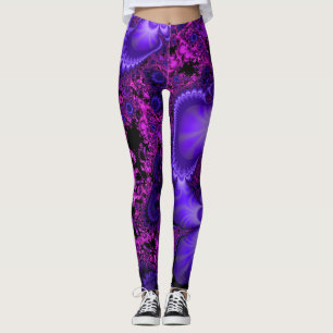 Legging Caneleiras do Fractal da flor