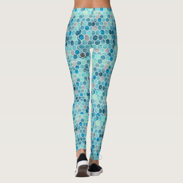 Legging caneleiras do hexágono (Verso)