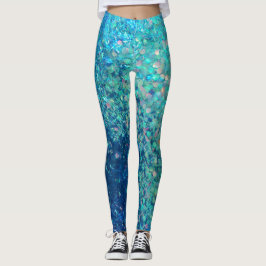 Legging Caneleiras do impressão do brilho do Glitz! Seja