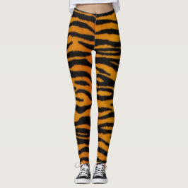 Legging Caneleiras do impressão do tigre