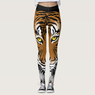 Legging Caneleiras do impressão do tigre