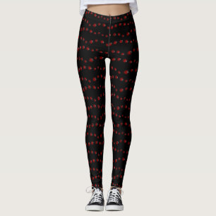 Legging Caneleiras do inseto da joaninha das caneleiras do