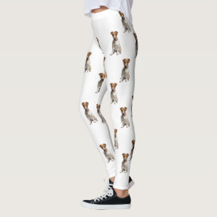 Legging Caneleiras do Jack Russel Terrier das mulheres