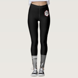 Legging Caneleiras do logotipo de SciBabe