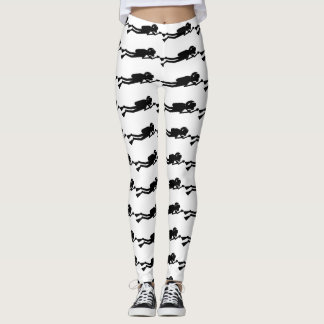 Legging Caneleiras do mergulhador de mergulhador