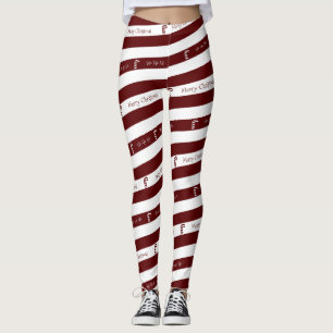 Legging Caneleiras do Natal do bastão de doces