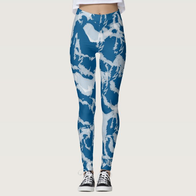 Legging Caneleiras do oceano (Frente)