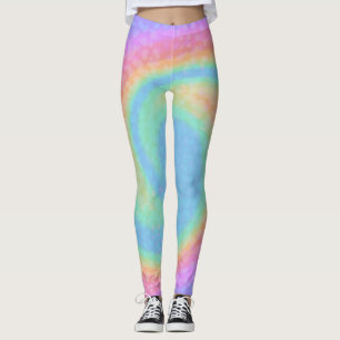 Legging Caneleiras do redemoinho do algodão doce