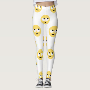 Legging caneleiras do rolamento do olho do emoji