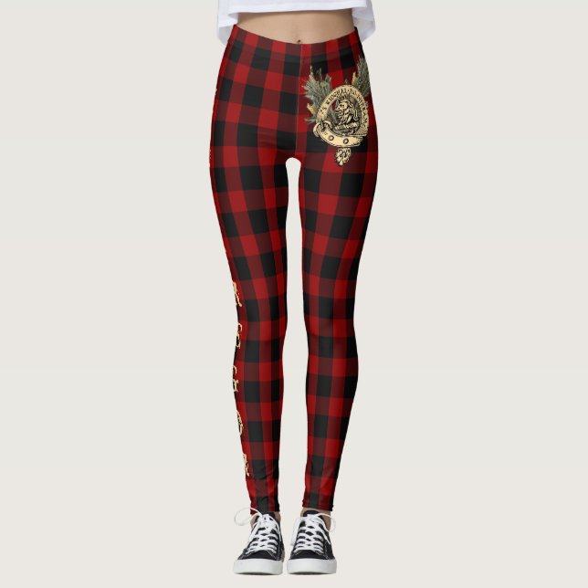 Legging Caneleiras do Tartan de MacGregor Rob Roy (Frente)