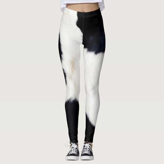 Legging Caneleiras do teste padrão do impressão da pele da (Frente)