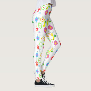 Legging Caneleiras do teste padrão do ornamento do feriad