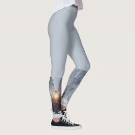 Legging Caneleiras do trem do inverno