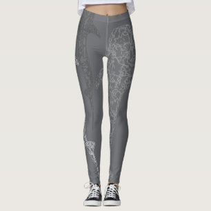 Legging Caneleiras do tubarão de baleia