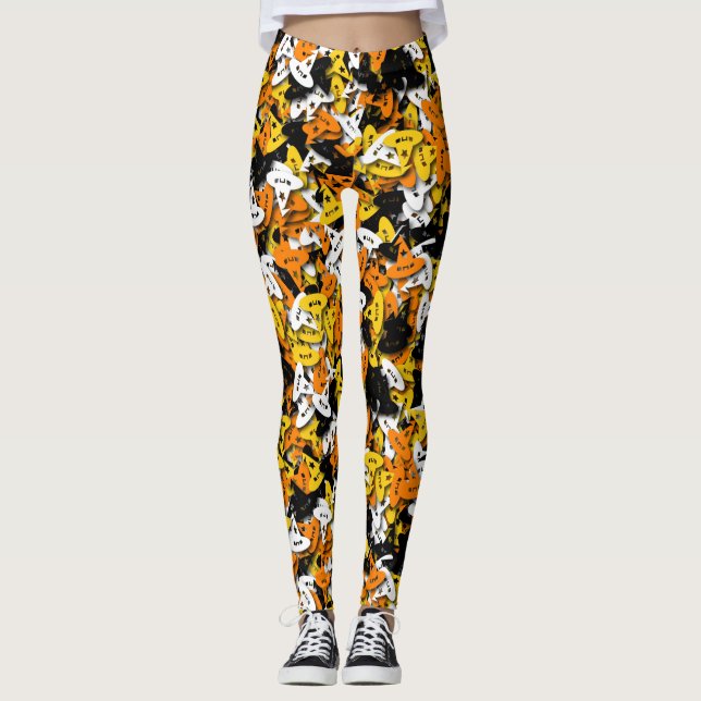 Legging Caneleiras dos confetes do chapéu da bruxa - multi (Frente)