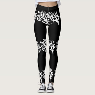 Legging Caneleiras dos grafites de Hip Hop