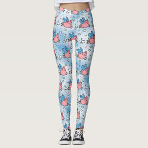 Legging caneleiras dos porcos do vôo