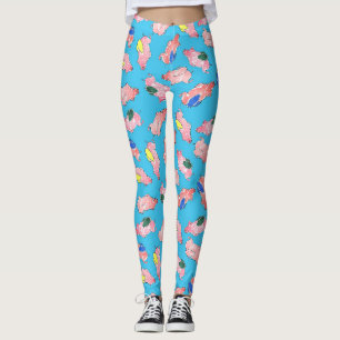 Legging Caneleiras dos porcos do vôo
