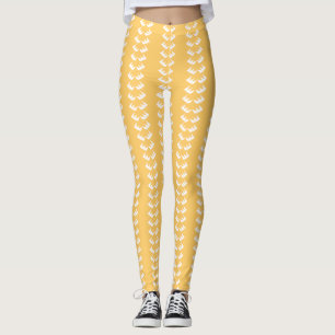 Legging Caneleiras douradas do desenhista da pestana, M