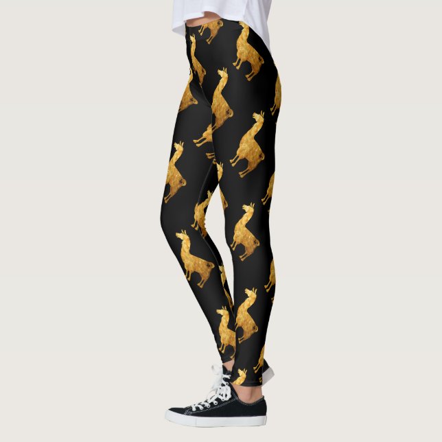 Legging Caneleiras Dourados do lama (Esquerda)