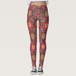 Legging Caneleiras étnicas do teste padrão de Boho