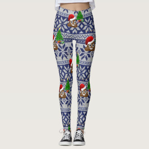 Legging caneleiras feias do emoji do tombadilho da