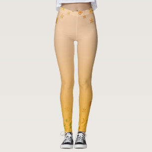 Legging Caneleiras feitas sob encomenda amarelas