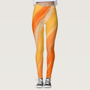 Legging Caneleiras felizes do Dia das Bruxas da aguarela