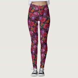 Legging Caneleiras florais destruídas vu de Déjà