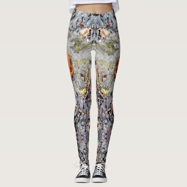 Legging Caneleiras fumarentos de Salamandar da montanha (Frente)