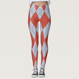 Legging Caneleiras geométricas das calças de Argyle do