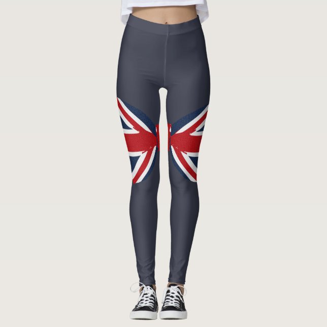 Legging Caneleiras - laço de Union Jack (Frente)