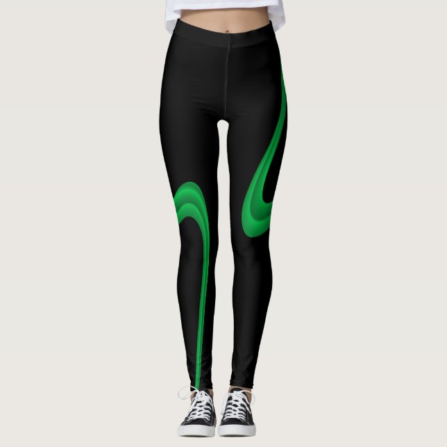 Legging caneleiras lustrosas com tanque de harmonização (Frente)