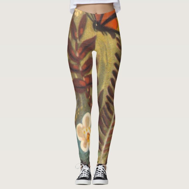 Legging Caneleiras - Muinasjutt/design detalhe do conto de (Frente)