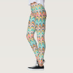 Legging caneleiras Multi-coloridas do ponto da chama de<br><div class="desc">Teste padrão/caneleiras do ponto da chama</div>