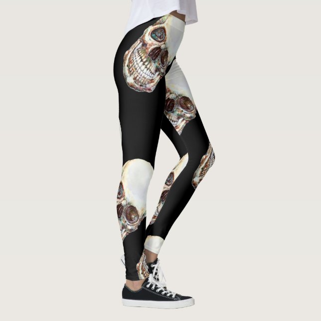 Legging Caneleiras PASSADAS INCOMODADAS - crânio (Direita)