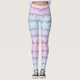 Legging Caneleiras Pastel da viscosidade